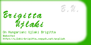 brigitta ujlaki business card